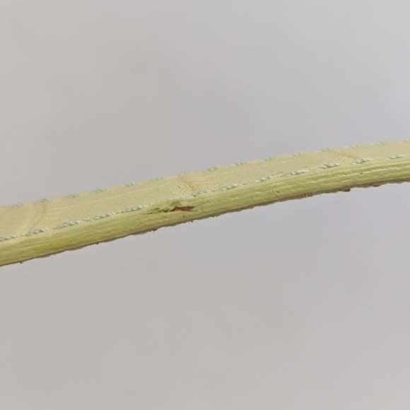 NWT Talbots Purse Crocodile Embossed Lime Green Leather Top Handle Handbag Y2K - Picture 13 of 15